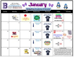 January 2024 Activities Calendar